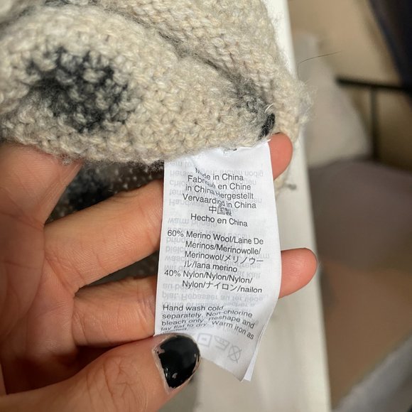 Madewell Polka Dot Merino Wool Wide Sleeve Sweater - Picture 5 of 5